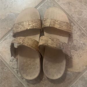 Vionic Cork Slide Sandals